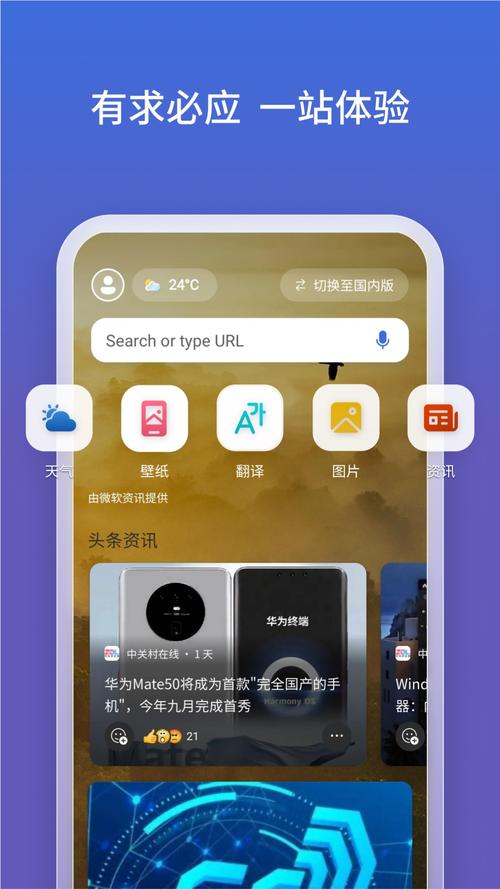 必应，必应浏览器国际版