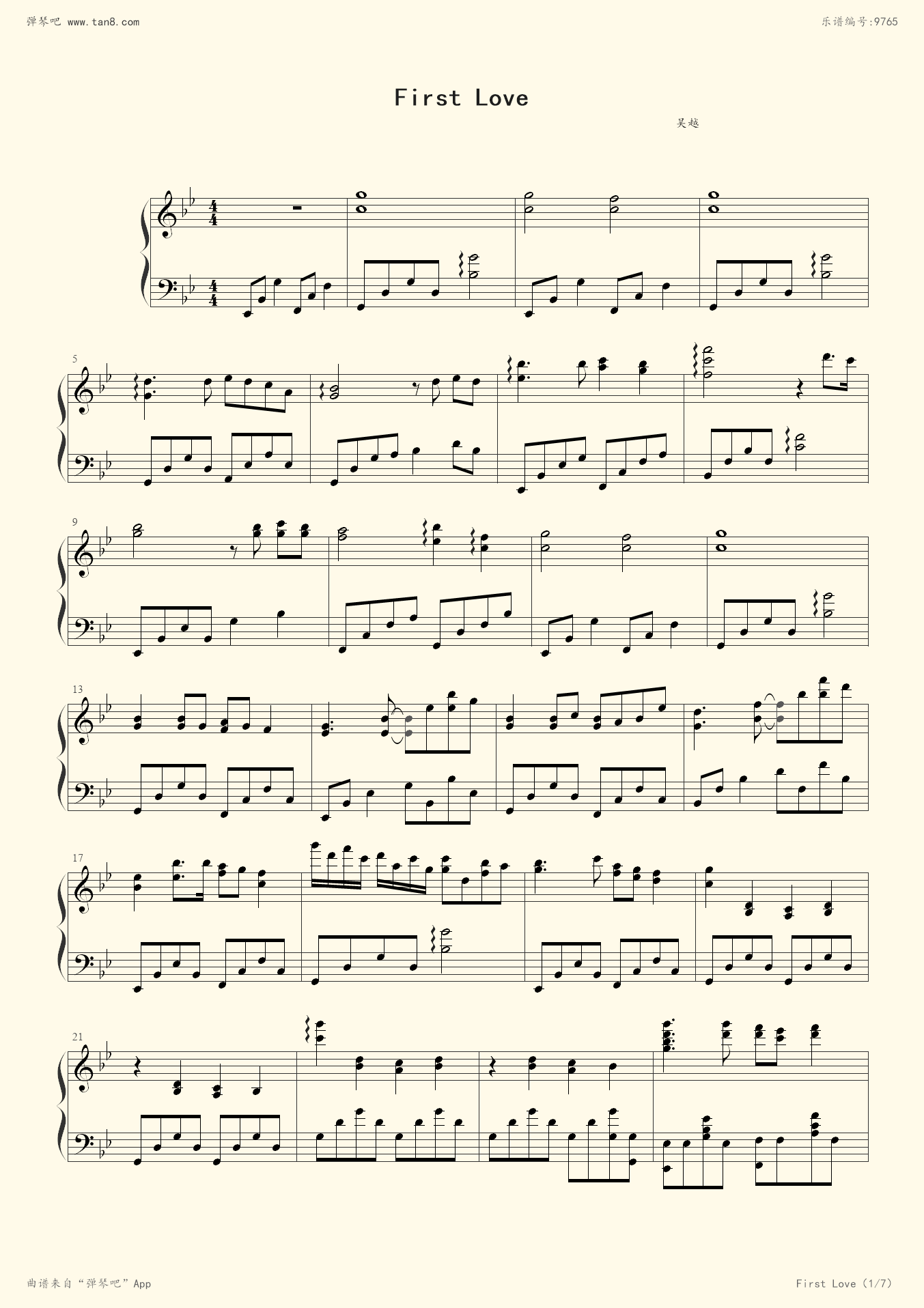 firstlove音译中文，first love歌词翻译