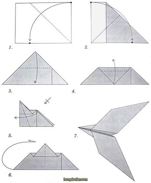 纸飞机的折法，纸飞机的折法最远最久1000米世界上飞得最快最帅的飞机